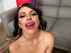 Latina Beauty Senses The Monster Down The Culo In Noisy Assfuck Point Of View